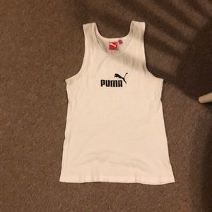 Puma white tank top